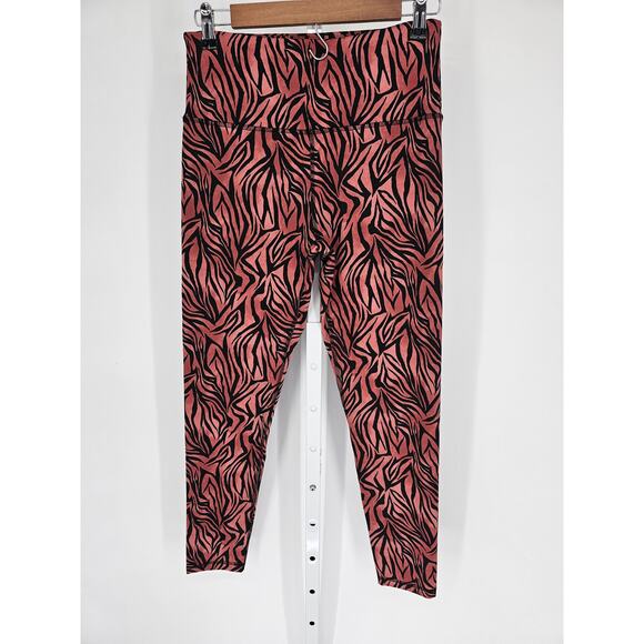 Balance Collection Women's Elastic Waist High Rise Skinny Zebra Pants Size L - Picture 1 of 4